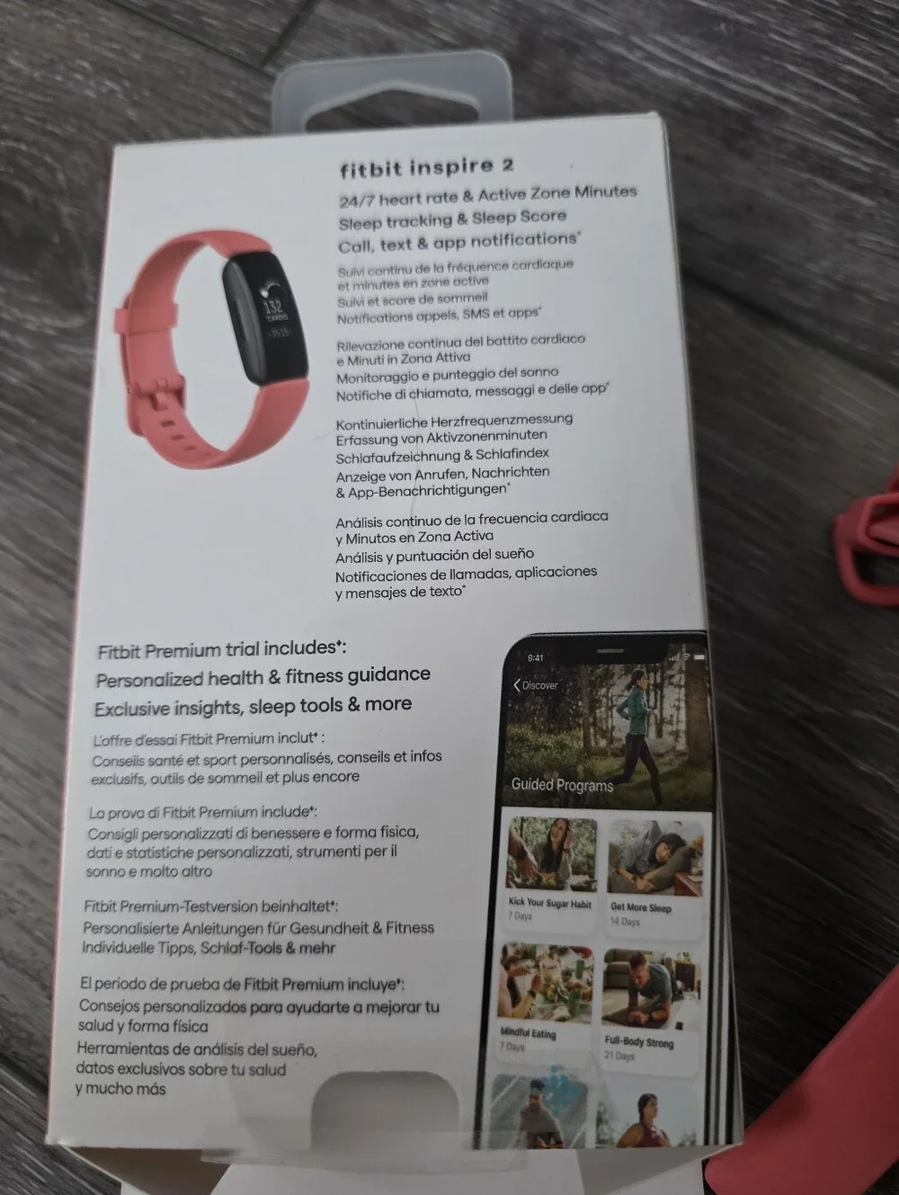 Fitbit Inspire 2 Fitness Tracker + Heart Rate – Desert Rose/Pink